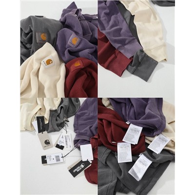 Лонгслив из вафельной ткани (4 цвета)  Кархат*т