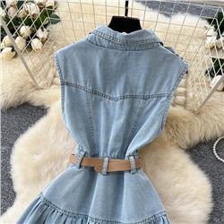 Красивое джинсовое платье