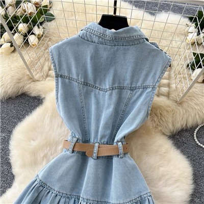 Красивое джинсовое платье