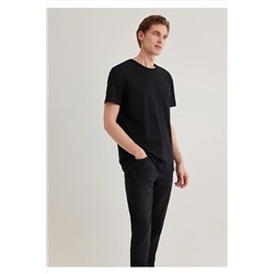 Mavi Siyah Basic Tişört Slim Fit / Dar Kesim 065574-900