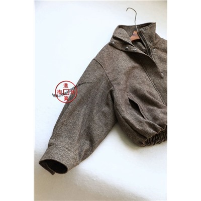 Женская куртка из смесовой шерсти в ретро стиле  ZAR*A