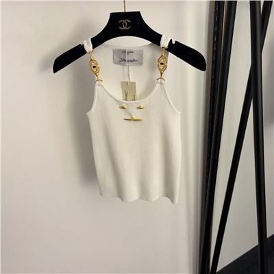 Трикотажный женский топ с украшениями (2 цвета) Шиапарелл*и