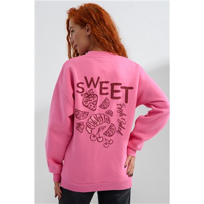 8572 женский свитшот оверсайз