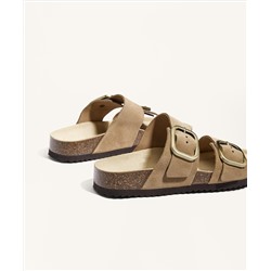 Sandalia serraje hebilla