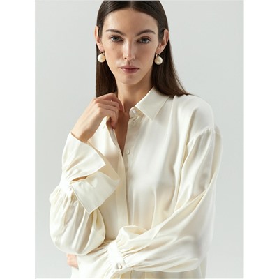 Рубашка с акцентными рукавами, B3193/bibl