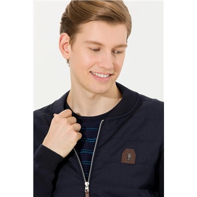 Erkek Lacivert Triko Hırka