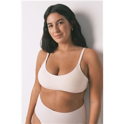 Sujetador tipo top algodón rosa