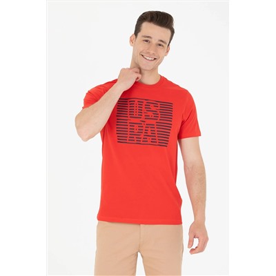 Erkek Kırmızı Bisiklet Yaka Tişört