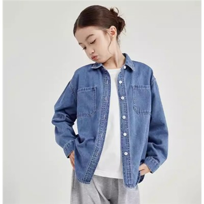 Джинсовая рубашка для девочек