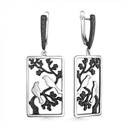 Серьги серебро 52945SB