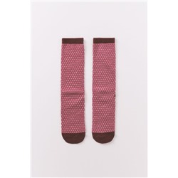 Calcetines largos lurex granate