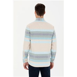 Erkek Mavi Uzun Kollu Gömlek