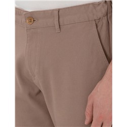 Vizon Slim Fit Beli Lastikli Kanvas Pantolon