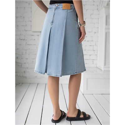 Юбка из эластичного денима