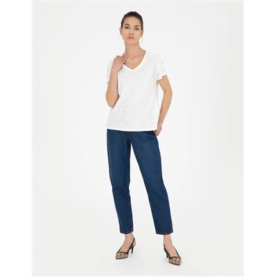 Ekru Regular Fit Tişört