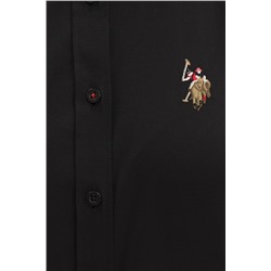 Kadın Siyah Uzun Kollu Basic Gömlek