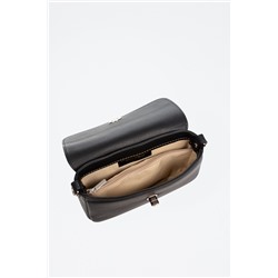 Bandolera de piel Ardenno - Negro