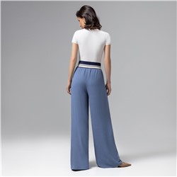 Брюки с высокой посадкой, Красота в движении (deep blue)