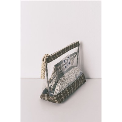 Pack 3 neceseres estampado verde