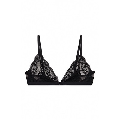 Sujetador triangular encaje negro NATURAL