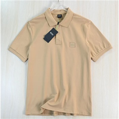 Хлопковая футболка-поло  (4 цвета) БОС*С