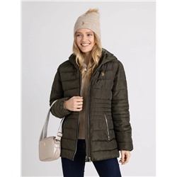 WOMENS POM POM MARLED BEANIE