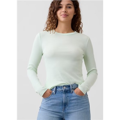 Essential Ribbed Crewneck T-Shirt