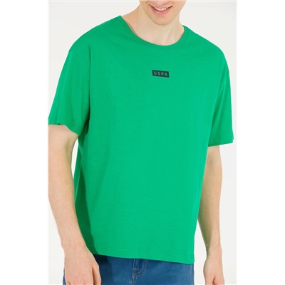 Erkek Elma Yeşili Comfort Bisiklet Yaka Tişört