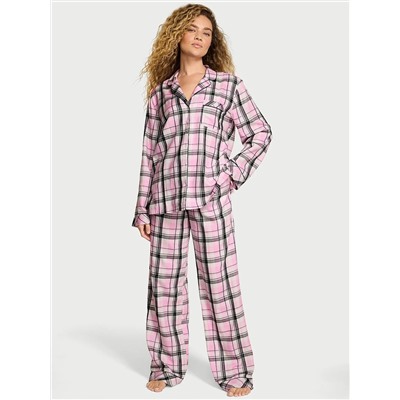 Victoria's Secret Flannel Long Pajama Set