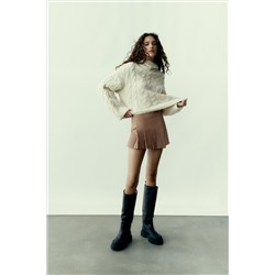 FALDA PANTALÓN ASIMÉTRICA TABLAS