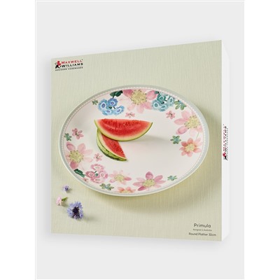 Блюдо, 32 см, круглое, белое, Primula