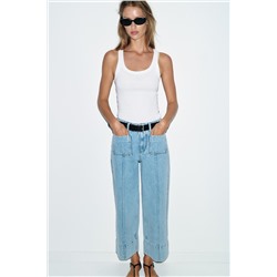 JEANS Z1975 WIDE LEG CROPPED TIRO ALTO