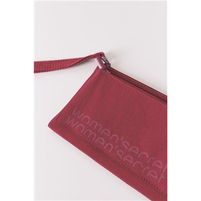 Monedero mini nylon rojo