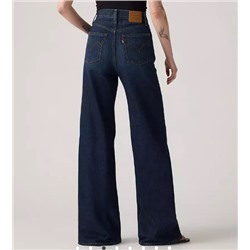 Ribcage Wide-leg Linen+ Denim Women's Jeans