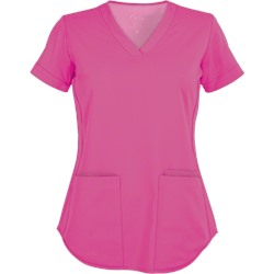 Barco NRG Scrubs STRETCH Modern Fit 3 Pocket Solid Top