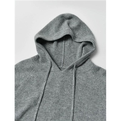 Женский вязаный шерстяной джемпер с капюшоном, толстовка Макс Мар*а