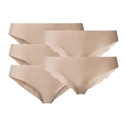 ESMARA® Lingerie ESMARA® Lasercut-Slips Damen, 5 Stück, ohne störende Nähte, mit Elasthan