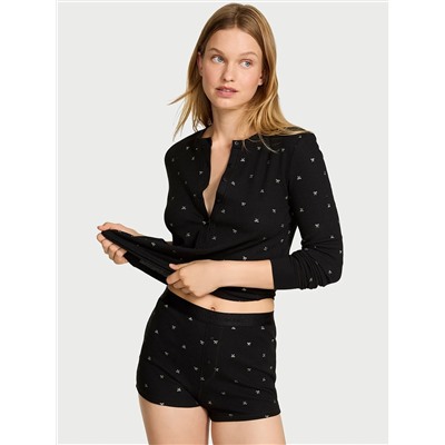 Victoria's Secret Soft Thermal Henley Short Pajama Set