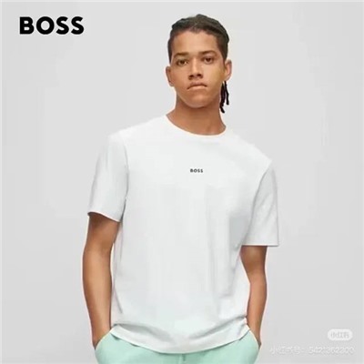 Базовая футболка с небольшим вышитым логотипом  (5 цветов ) ХУГ*О