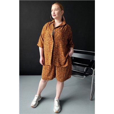 Костюм с шортами 1252 штапель НАТАЛИ #981297