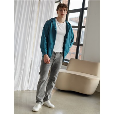 Худи из премиального футера на молнии