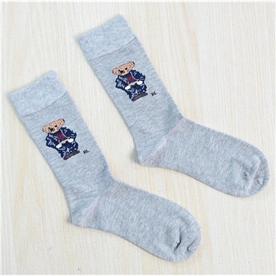 Однослойные толстые хлопковые носки средней высоты (1 шт) RALPH LAURE*N