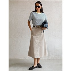 Юбка  из эластичного микро-вельвета