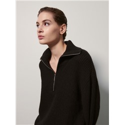 RE.DESIGN Pullover mit Stehkragen