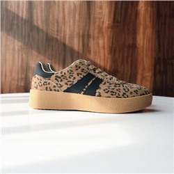 Кеды из натуральной замши в леопардовой расцветке  Экспорт в Россию