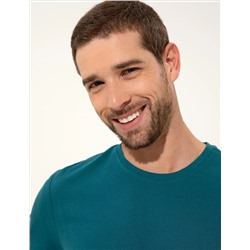 Zümrüt Slim Fit Bisiklet Yaka Tişört