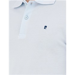 Açık Mavi Slim Fit %100 Pamuk Polo Yaka Basic Tişört
