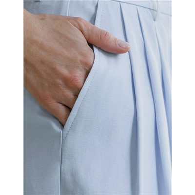 Брюки палаццо с защипами из плотного лиоцелла