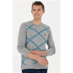 Erkek Gri Melanj Kazak