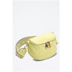Bandolera de piel Phoebe Amarillo